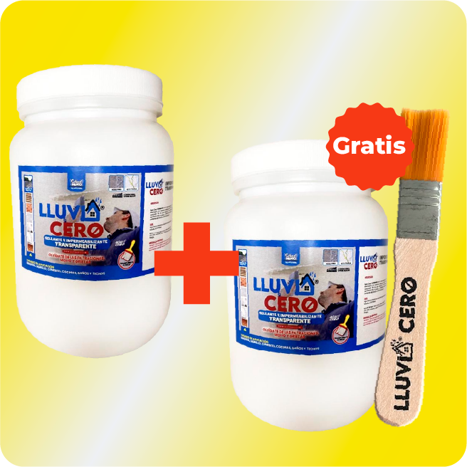 Lluvia Cero 1 Litro + 1 Litro Gratis y Brocha