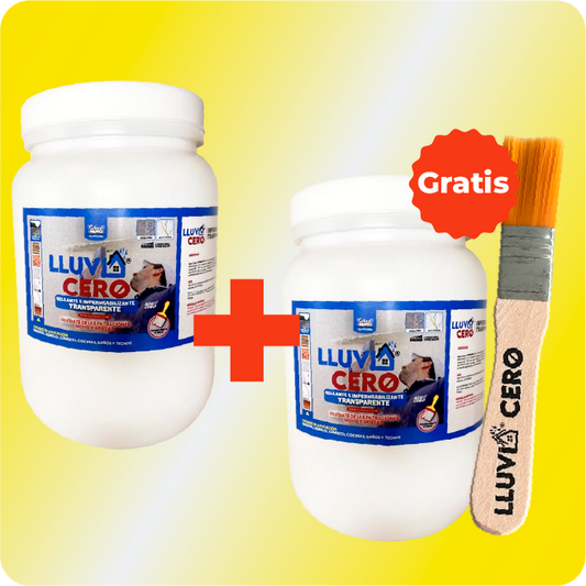 Lluvia Cero 1 Litro + 1 Litro Gratis y Brocha